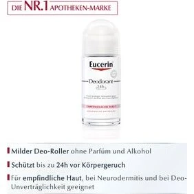 Eucerin Deodorant Empfindliche Haut 24h Roll-On 50 ml