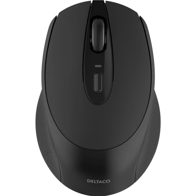 Deltaco Wireless Compact Silent Mouse 1600 DPI, dunkelgrau