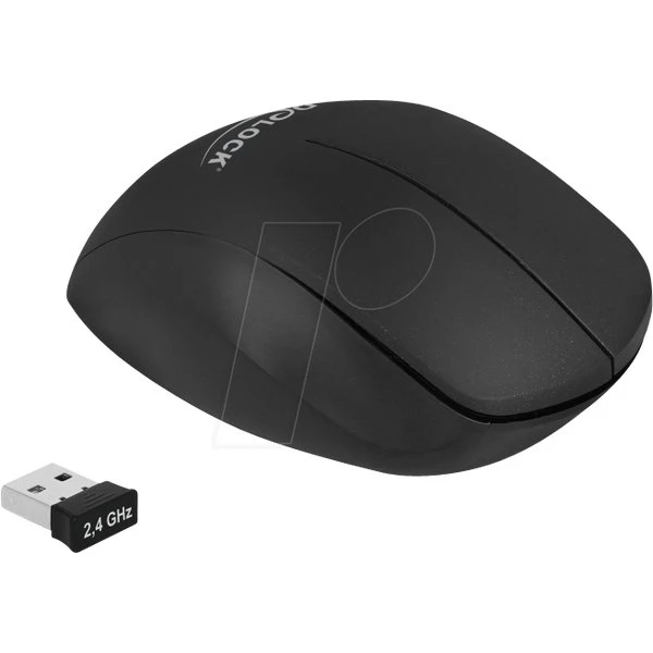 Delock Ergonomische Kabellose USB-Maus 1600 dpi