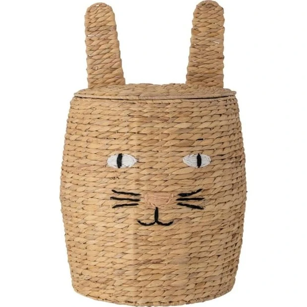 Bloomingville Mini Nelle Korb mit Deckel Natur 42x65 cm