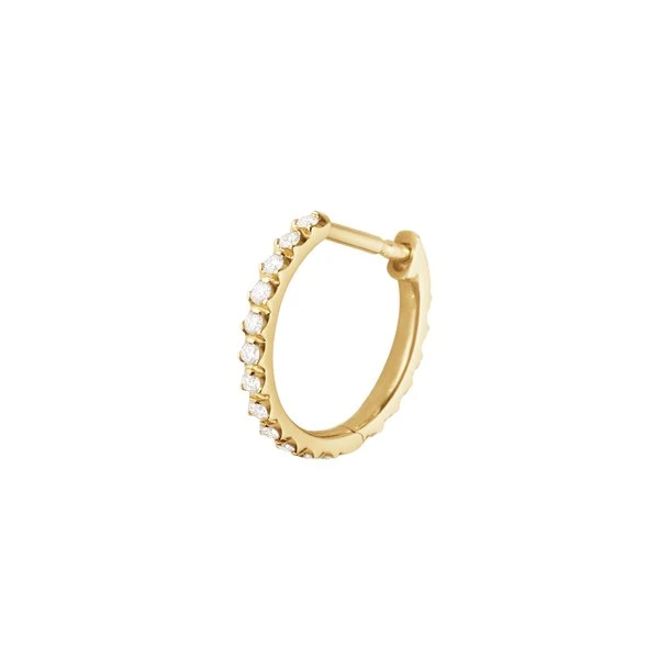 Georg Jensen Signature Diamonds Kreole Ohrring 18K Gold
