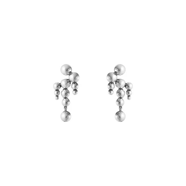 Georg Jensen Moonlight Grapes Silberkronleuchter-Ohrstecker