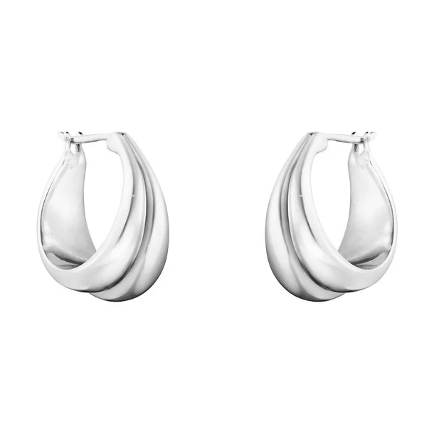 Georg Jensen Curve Ohrringe Silber 19,3 mm