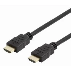 deltaco Flexible HDMI-Kabel 2m 4K UHD 60Hz schwarz