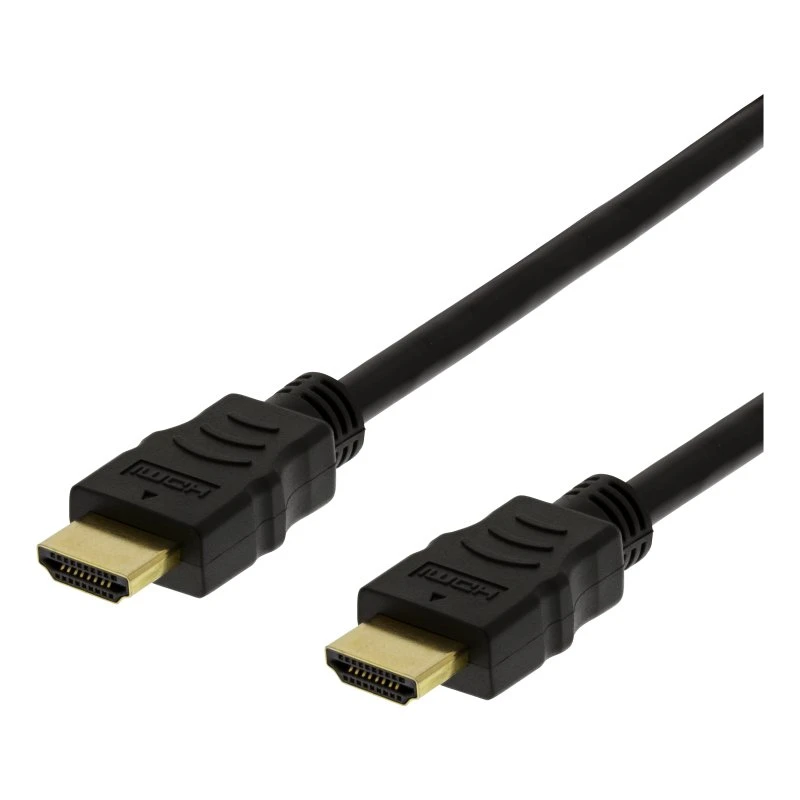 deltaco High-Speed-Flex-HDMI-Kabel 1m 4K UHD schwarz