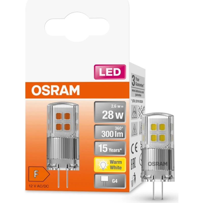 Osram LED G4 2,6W Warmweiß 300lm