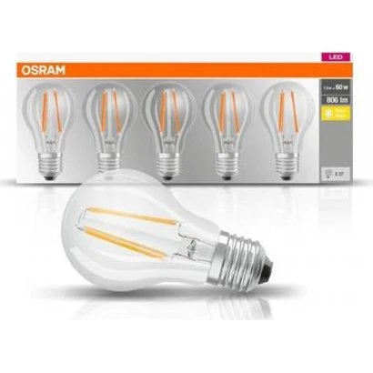 Osram LED Filament E27 7W 2700K 5er Pack warmweiß