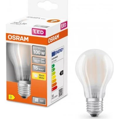 Osram LED Lampe Retrofit Classic A 11W 2700K E27 warmweiß
