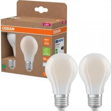 OSRAM 2er Set LED Filament Lampe 3,8W E27 4000K Neutralweiß EEK A