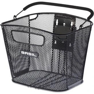 Basil Bold Front KF Fahrradkorb Schwarz faltbar