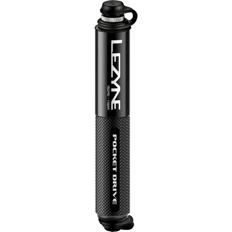 Lezyne Pocket Drive Minipumpe CNC, 11 bar, für Rennrad