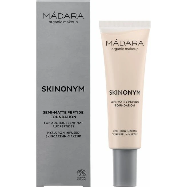 MÁDARA Skinonym Semi-Matte Peptide Foundation #25 Linen 30 ml