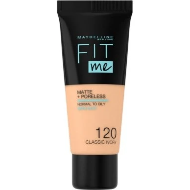 Maybelline Fit Me Matte Plus Poreless Foundation 30 ml - 120 Beige Rosé