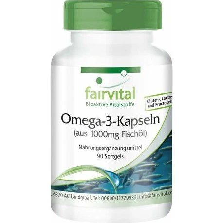 fairvital Omega-3-Kapseln 1000mg, 90 Softgels