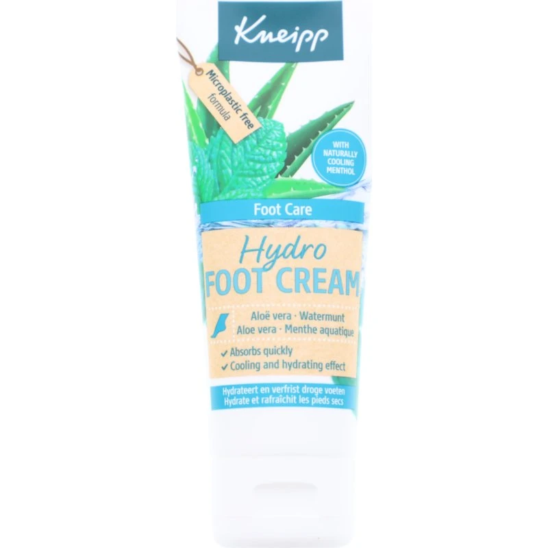 Kneipp Hydro Fußcreme 3x75ml Aloe Vera & Wasserminze