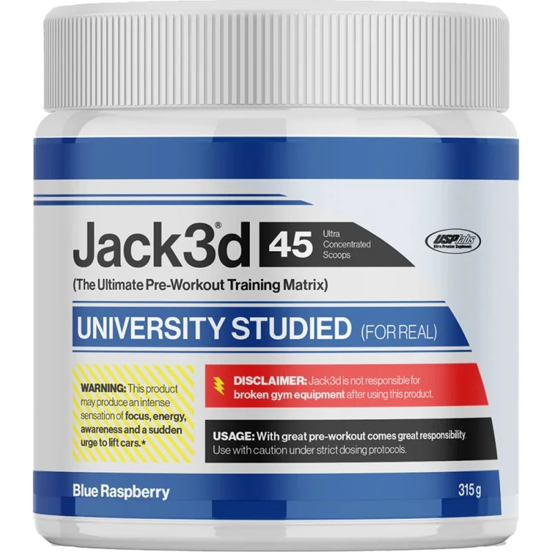 USP Labs Jack3D Advanced Pre-Workout 248g (Blau-Raspberry)