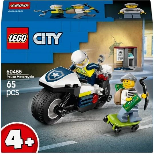 LEGO City 60455 Verfolgungsjagd mit Polizeimotorrad – 65 Teile