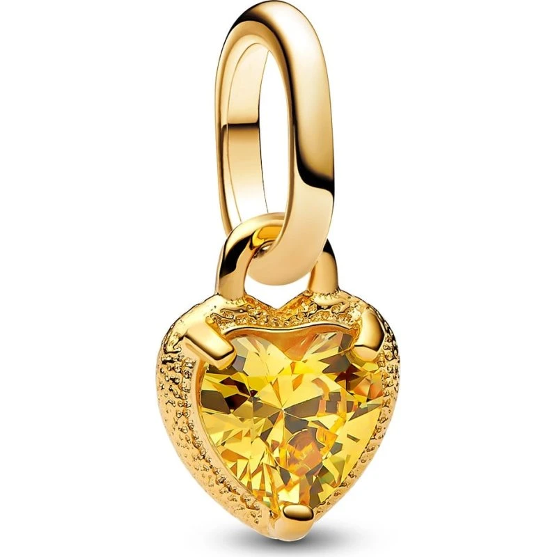 Pandora Mini-Herz-Anhänger 14 Karat Gold, Gelbgold