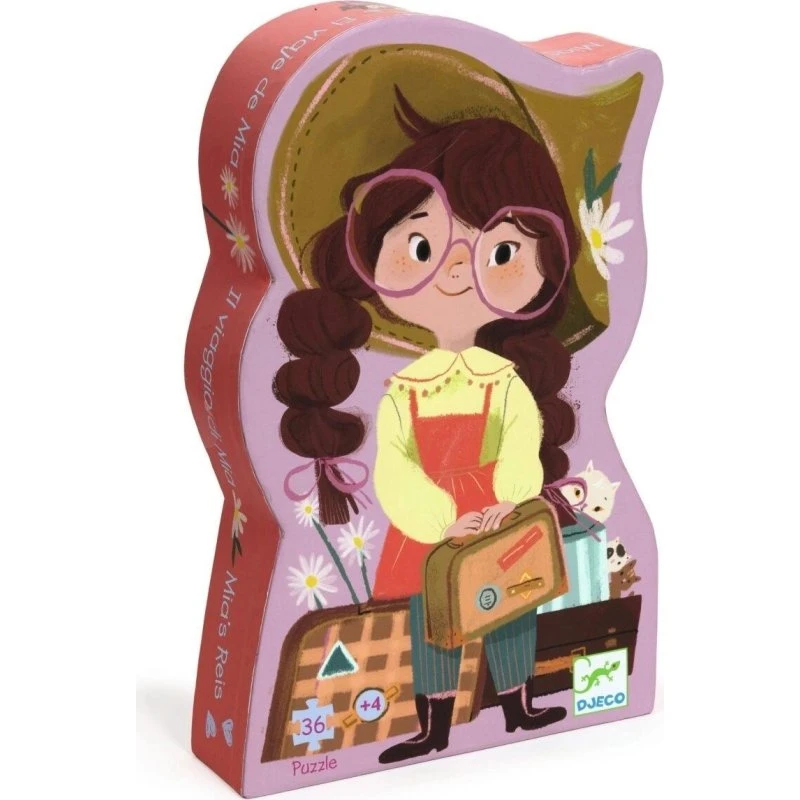 Djeco Puzzle Mias Reise – 36 große Teile