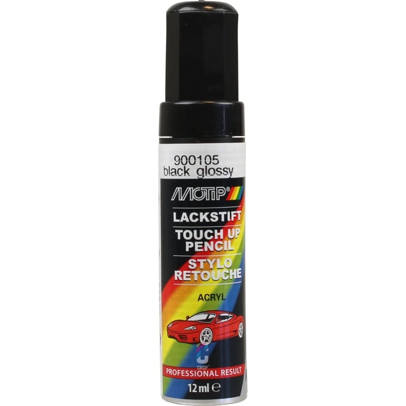 MOTIP Acryl-Lackstift schwarz glänzend 12 ml