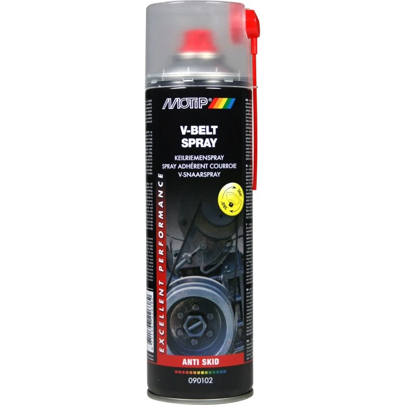 Motip V-Belt Spray 500ml – Keilriemenspray zum Rutsch- und Quietschschutz