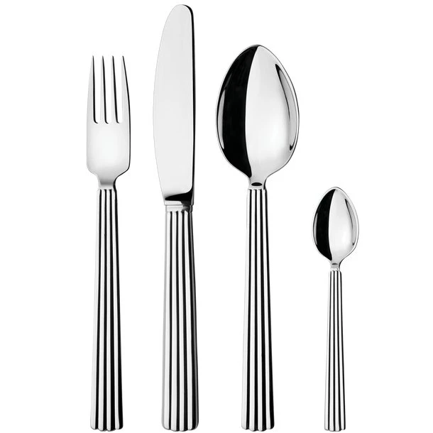 Georg Jensen Bernadotte Besteck Set 24-teilig poliert