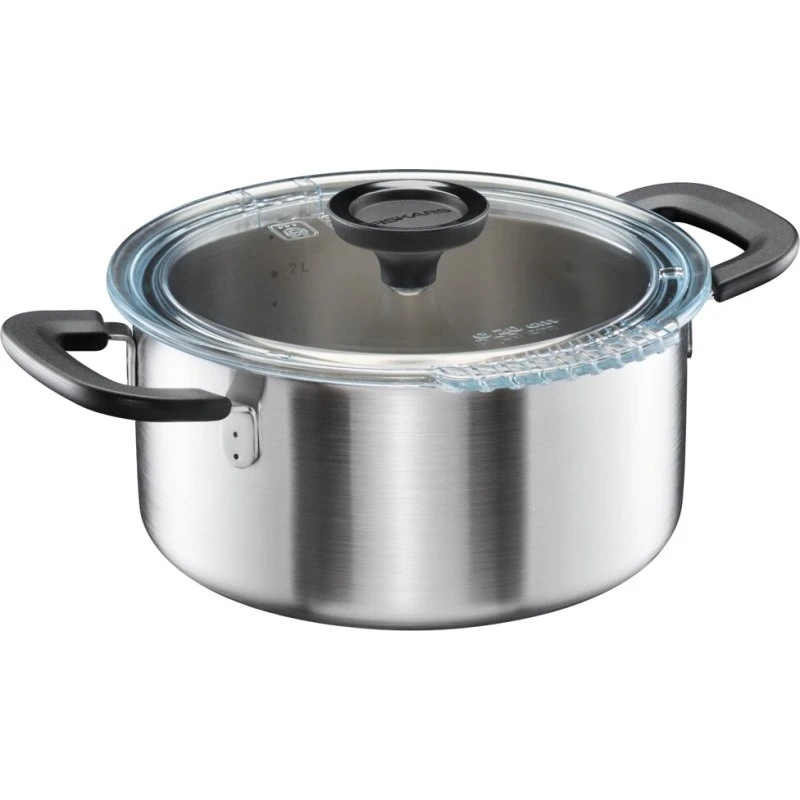 Fiskars FF Kochtopf 3 L mit Glasdeckel 1072316