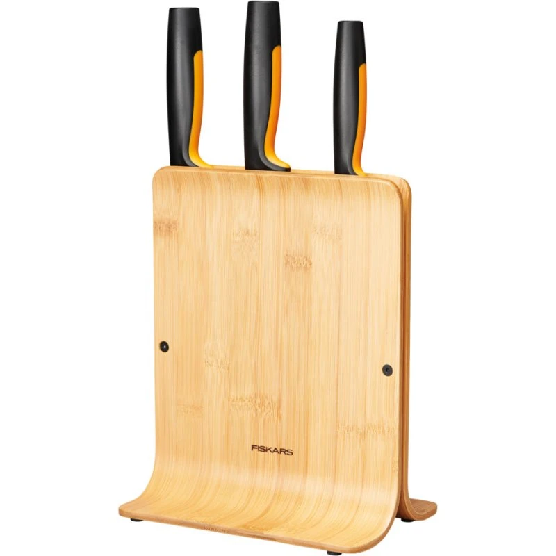 Fiskars Functional Form Messerblock Bambus 3-Tlg.
