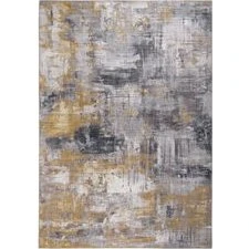 LUXOR Living Teppich Prima 80 x 150 cm grau-gelb