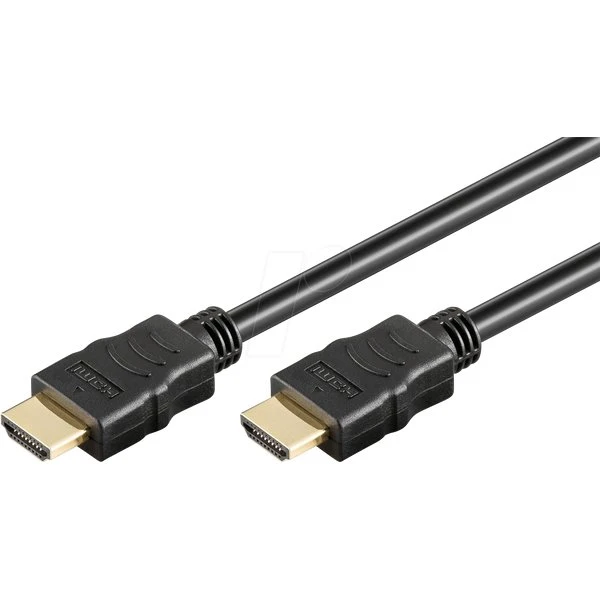 Goobay 60624 HDMI-Kabel 5m schwarz vergoldet