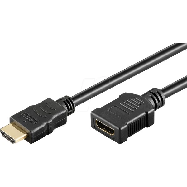 Goobay High-Speed HDMI-Verlängerungskabel 1 m mit Ethernet