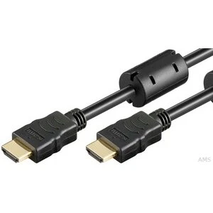 Goobay 61299 High-Speed HDMI-Kabel 1m mit Ethernet