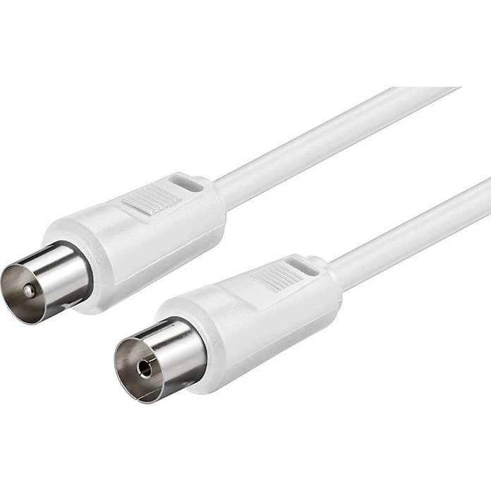 Goobay 11515 15 m Koaxkabel weiß doppelt geschirmt