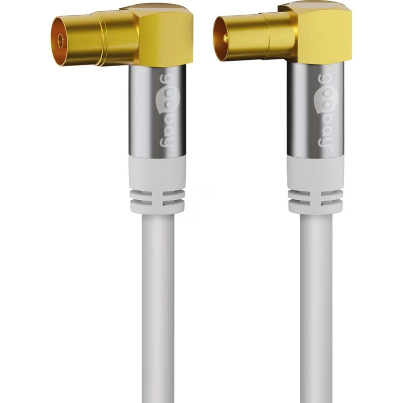 Goobay TV-Antennenkabel 4x geschirmt, 5,0 m