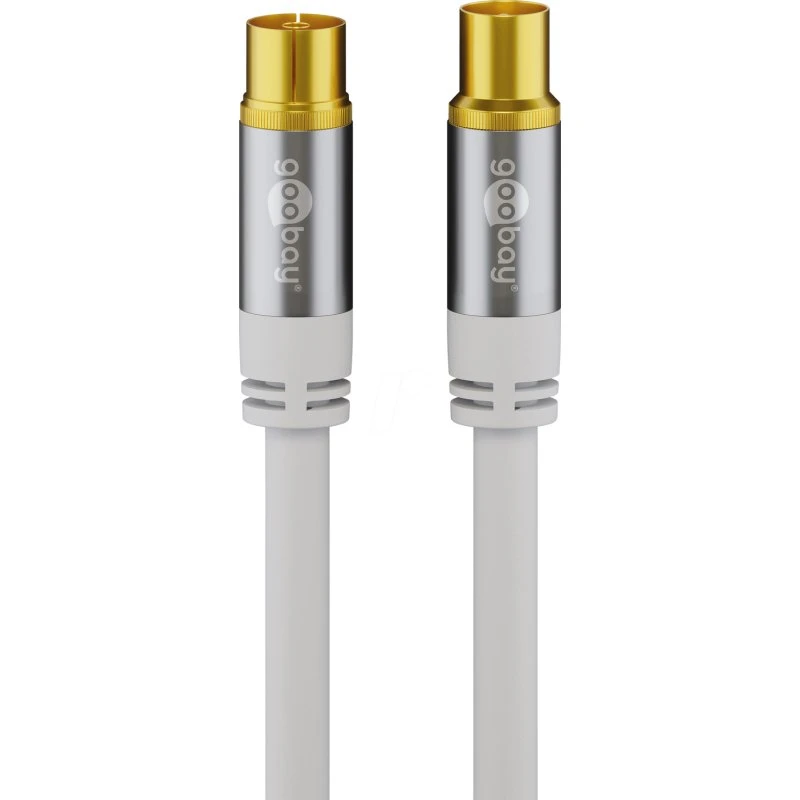 Goobay 70317 TV-Antennenkabel 2 m 4x geschirmt