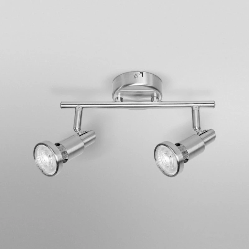 LEDVANCE LED Spot 2x2.6W GU10 2700K gebürstet silber