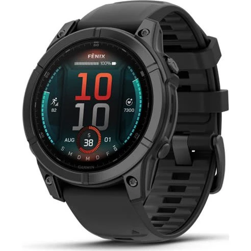 Garmin fenix E 47mm Smartwatch Schwarz/Schiefergrau