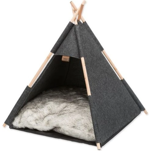Trixie Höhle Tipi Katzenzelt anthrazit 55x65x55 cm