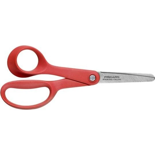 Fiskars Kinder-Linkshänder-Schere 13 cm, rostfrei, ergonomisch