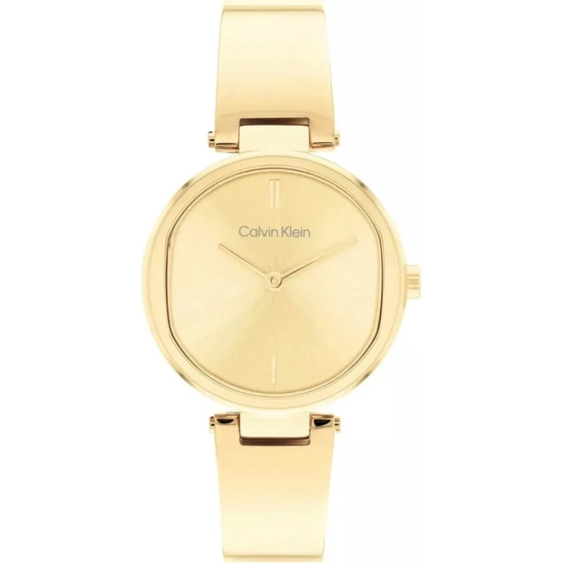 Calvin Klein Sculptural Damenuhr 25200309 goldfarben