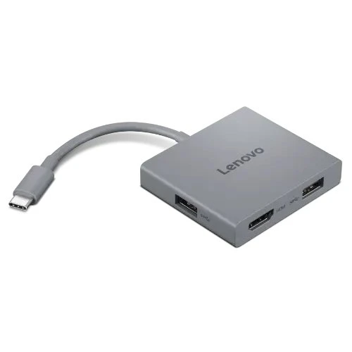 Lenovo USB-C 4-in-1 Travel Hub Gen2 Schwarz