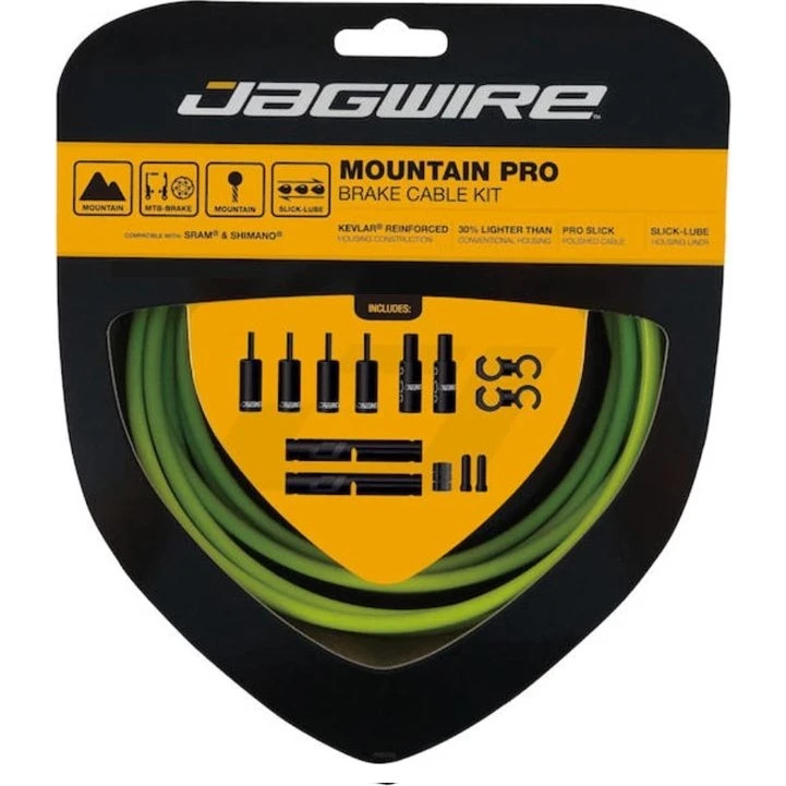 Jagwire Mountain Pro MTB Bremszugset grün