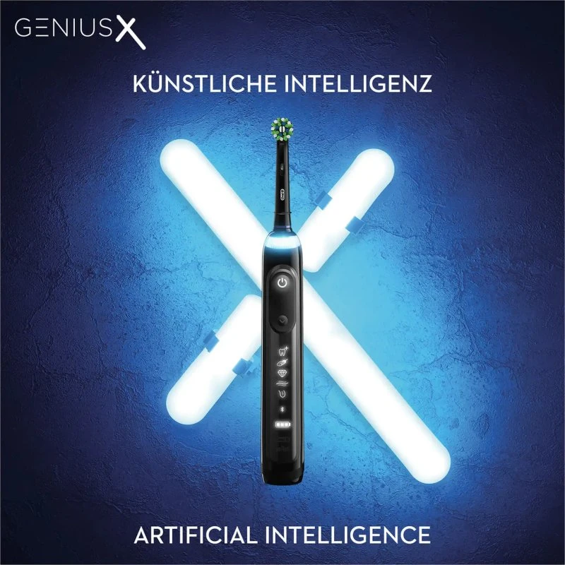 Braun Oral-B Genius X Elektrische Zahnbürste Schwarz (KI, Bluetooth)