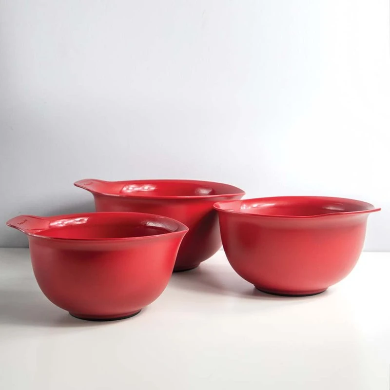KitchenAid 3er Set Rührschüsseln Empire Rot