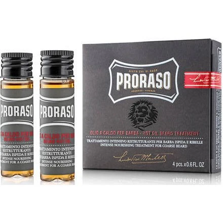 Proraso Hot Oil Beard Treatment Wood & Spice 4x17 ml