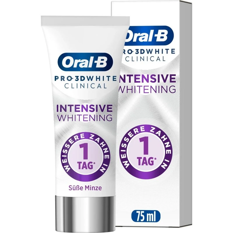 Oral-B Pro 3D White Clinical Intensive Whitening Zahnpasta, 75 ml