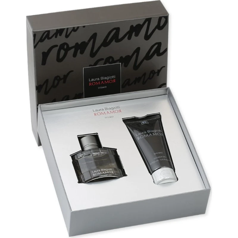 Laura Biagiotti Romamor Uomo 75 ml Eau de Toilette + 100 ml Duschgel