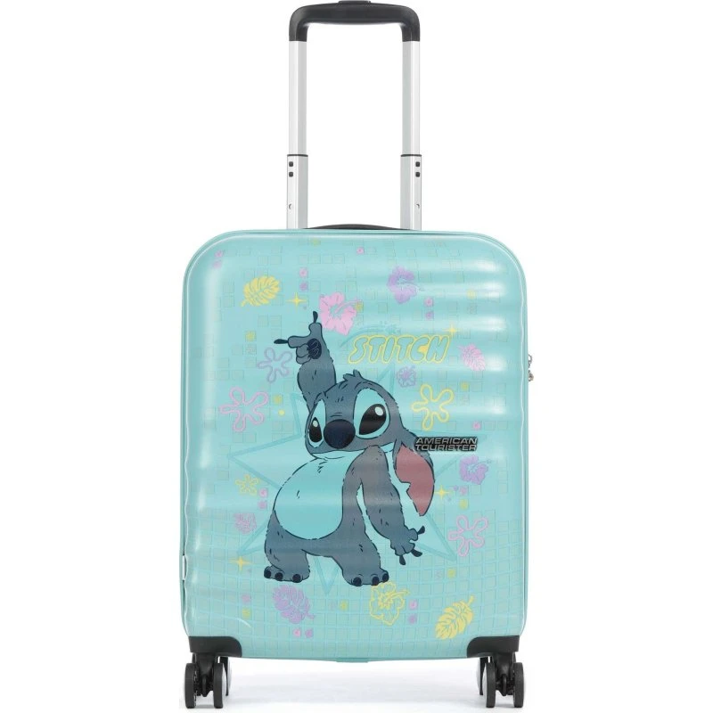 American Tourister Wavebreaker S Disney Stitch Flower 55 cm