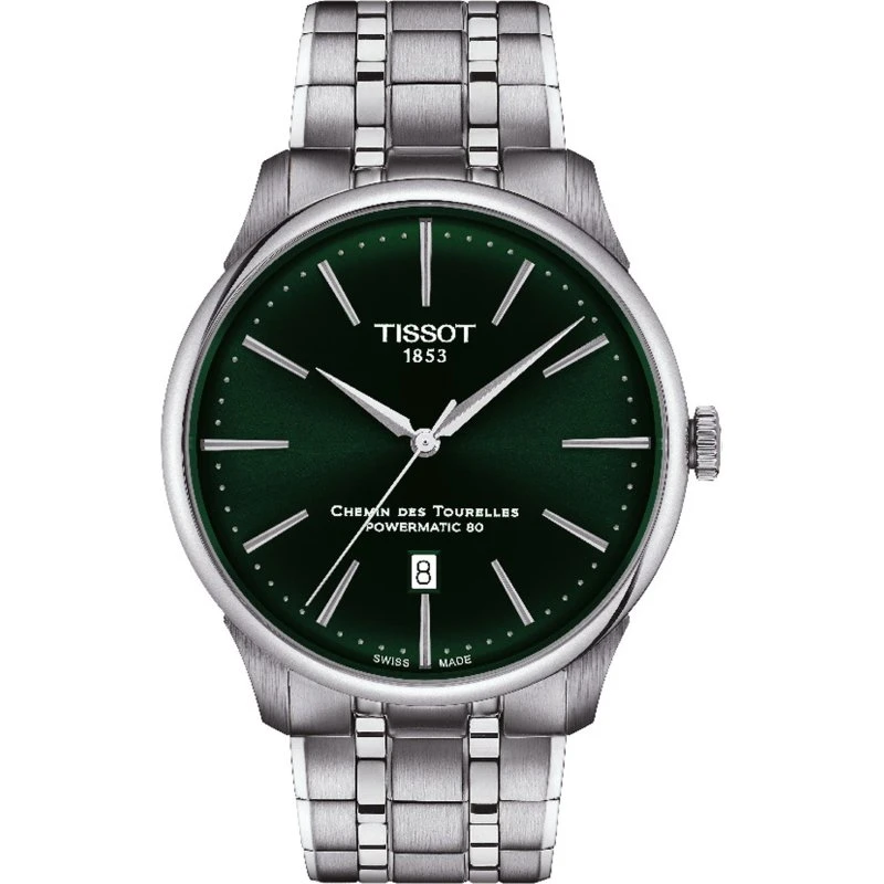 Tissot Chemin des Tourelles Powermatic 80 42mm Silber Saphirglas