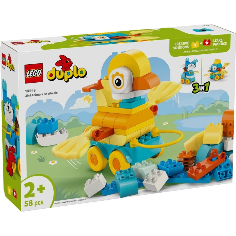 LEGO DUPLO Tiere auf Rädern 3-in-1-Set 10448
